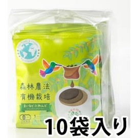 Wind Farm Forest Farming Organic Cultivation Maidoburendo Drip Bag Coffee, Deep Roasted (0.4 oz (12 g) x 10 Bags