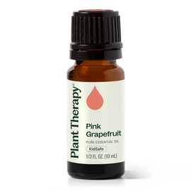 Plant Therapy Grapefruit Essential Oil (Pink) 10 mL (1/3 oz) | 100% Pure, Undiluted Citrus paradisi for Aromatherapy, Skin, Hair & Home | Natural, Therapeutic Grade