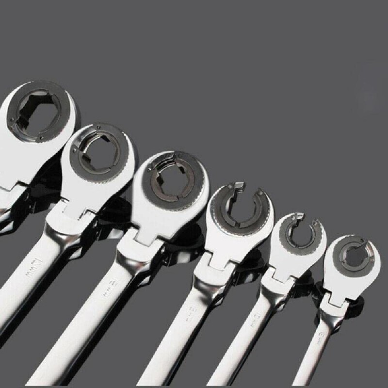 SagaSave Ratcheting Wrench Open Flex-Head Open End Double Opening Ratchet