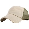 KBETHOS® Vintage Adjustable Mesh Trucker Baseball Cap, Stone Khaki