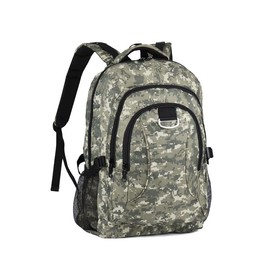 New York Xpress 20 Inch Laptop Backpack, Water Resistant School Backpack for Teen Boys & Girls, Large College Travel Bookbag for Men & Women, Camo functional backpack - Color: Khaki