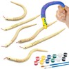 DIY Craft Wooden Kit, 6 Flexible Snakes for Painting with