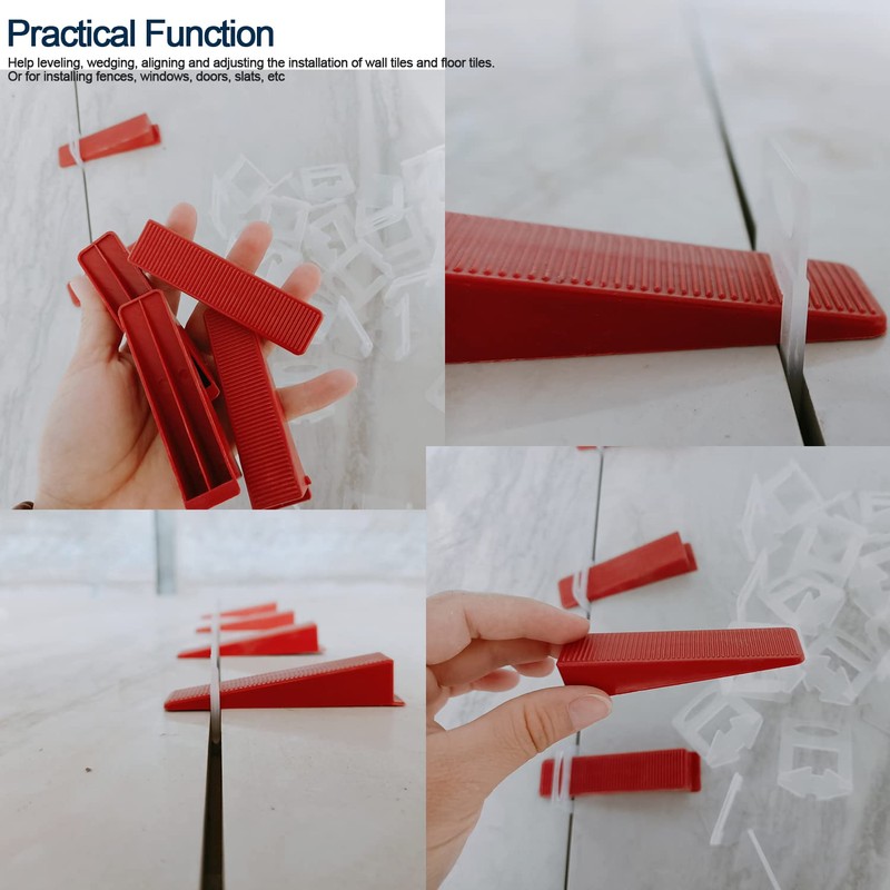 Tile Leveling Wedges 200 Pcs, Reusable, Tiles Leveler Wedges Only,