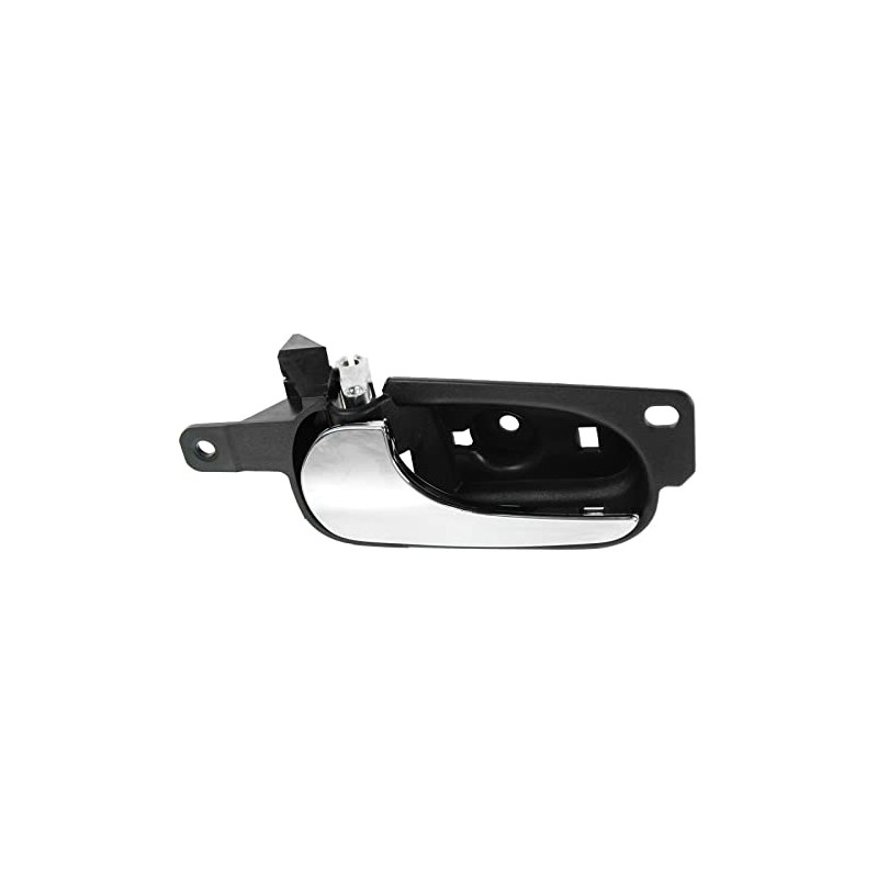 TRQ Rear Left Interior Door Handle Chrome & Black Drivers