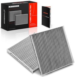 A-Premium - Filtro de aire de cabina de 2 piezas con carbón activado compatible con Nissan NV200 2017 2018 2019 2020 2021, Versa 2014 2015 2016 2017 2