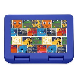 Spreadshirt Bob The Builder Collage Let's Get Building Lunch Box, One Size, Royal Blue