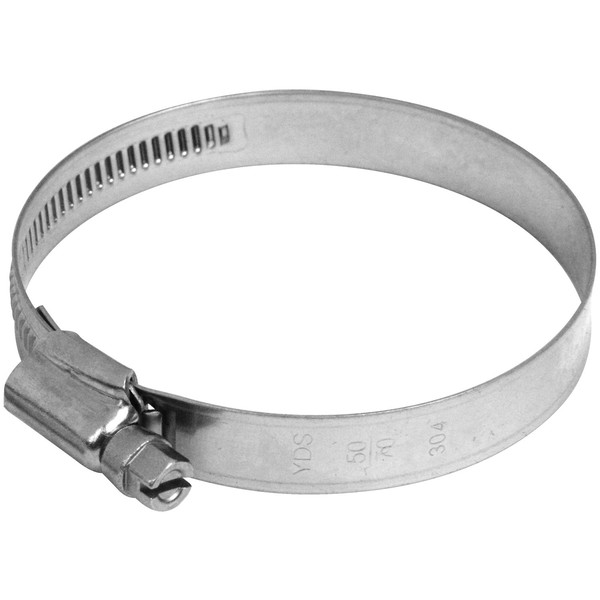 Safety 3 Strong All Stainless Steel Hose Band, Stainless Steel, 50-70