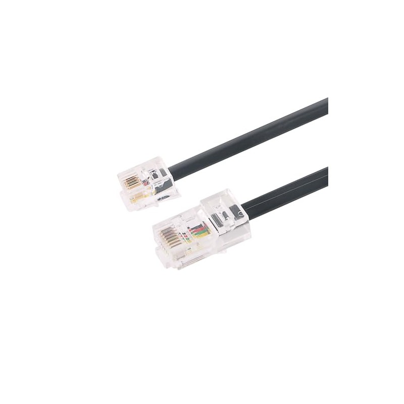 Cable adaptador RJ11 a RJ45, macho a macho cable de