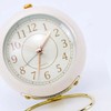 Small Round Clock Circular Base Mute Corrosion Resistance Quartz Bedside