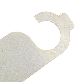 Tskcvy 40PCS Unfinished Wood Door Sign Blank Wooden Hanger Plaque DIY Craft Project Message Notes Memo Board Door Knob Sign