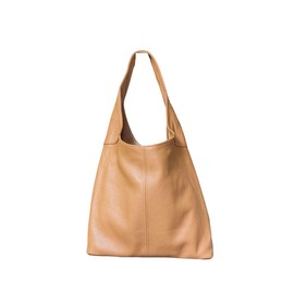 LaGaksta Hobo Pebbled Leather Purse – Casual Travel Tote Bag Purse (Cognac Tan)