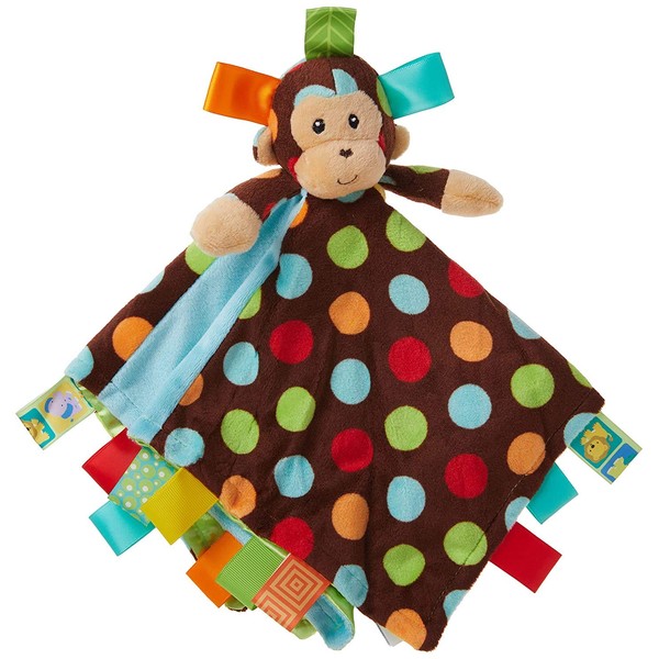 Mary Meyer Taggies Dazzle Dots Character Blanket, Monkey