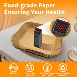 Baking Paper for Hot Air Fryer, Dual Zone Air Fryer 8.5 L, Airfryer Accessories for Cosori CAF-R901-AEU