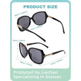 LianSan 2Pack Women Sun Readers,Readin