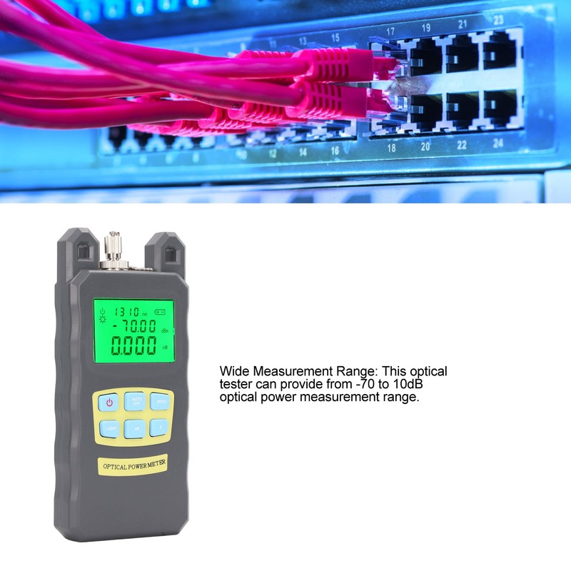 Optical Power Meter Accurate 2.5mm Interface Optical Fiber Power Meter