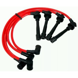 VMS RACING RED SPARK PLUG WIRES FOR ACURA INTEGRA DOHC B SERIES B16 B18 B20 1990 2001