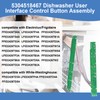 5304518467 Dishwasher User Interface Control Button Assembly, Compatible With White-Westinghouse/Electrolux/Frigidaire