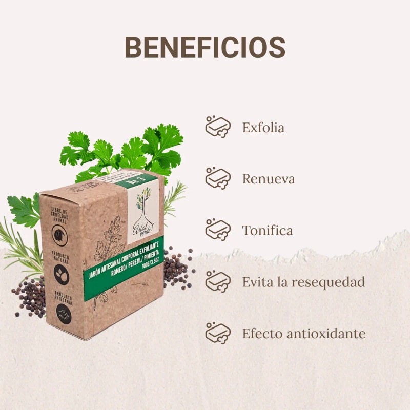 3 Pack Jabón Artesanal Corporal Cuidado Natural Vegano 100 G