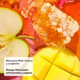 eos Bálsamo labial de karité natural, miel manzana y melonada de mango, humedad todo el día, productos para el cuidado de los labios, 0.14 oz, paquete de 2