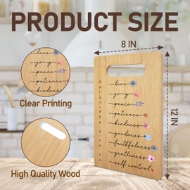Christian Bamboo Cutting Board Gifts, Religion Gifts for Women Man, Spring Floral Charcuterie Board, Easter Housewarming Christmas Gifts, Holiday Home Kitchen Decorations Favor -46