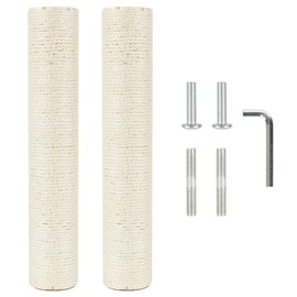 NEUMIHARO 2.9in 7.4cm Diameter Cat Scratching Post Replacement Pole Parts (M10, 40cm/15.7in)