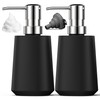 Soap Dispenser Set for Hand Soap, Dish Soap, and Foaming Dispensers. Perfect for Kitchen and Bathroom, Versatile for Liquid Soap, Lotion, and Hand Sanitizer. Durable, Reusable Plastic Pump Bottles