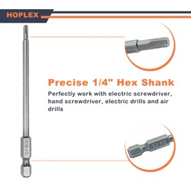 HOPLEX RC 六角ビットセット 六角ヘッド アレンレンチ ドリルビットセット 1.5 2.0 2.5 3.0mm S2スチールのアップグレード 1/4インチ 六角シャンク 長さ3.9インチ ドライバービット 電動ネジ/電動ドリルRC修理作業