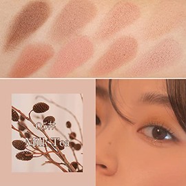 Erinde Paleta de Sombras de Ojos de 10 Colores, Paleta de Maquillaje de Ojos Con Brillo Mate, Paleta de Sombras de Ojos de Tamaño de Viaje, Alto Pigmento, Aspecto Natural, Mezclable