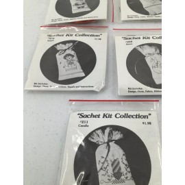 Gloria Vintage 5 Gloria Sachet Kit Collection Santa Angel Christmas Ornaments