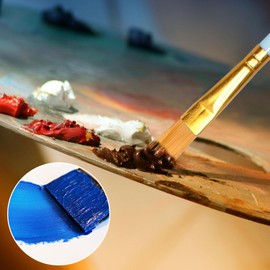 8 Pieces Paint Tray Palettes with Miniature Paint Brush Set, 10 Pieces Detail Paint Brushes Set for Miniature,Arts,Painting