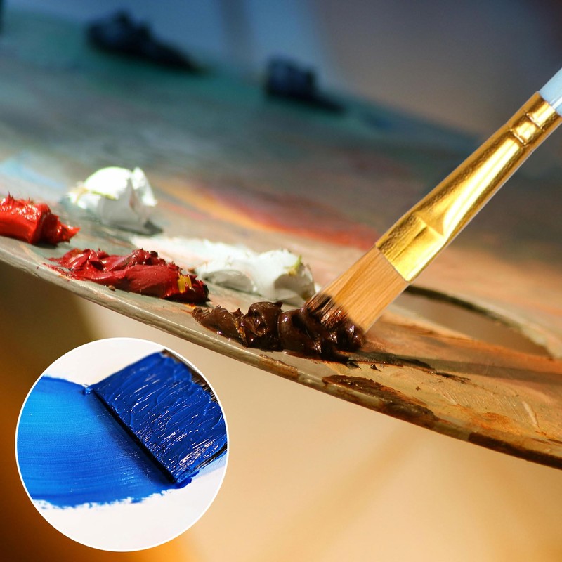 8 Pieces Paint Tray Palettes with Miniature Paint Brush Set,