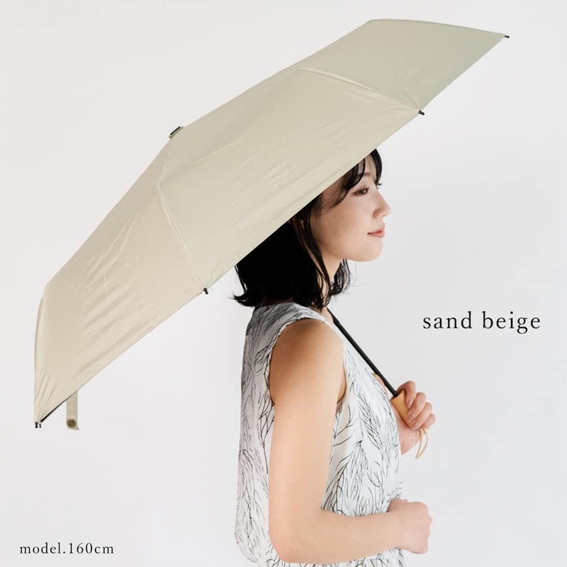 Vita Felice vnsz-586z Women's Folding Parasol (Wood Handle/Ribs: 21.7 inches