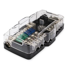 Mini ANL Fuse Holder Distributor 30A 60A 80A Set of 4 Distribution Block 2X Input 4X Output