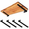 HXRUAOS Heavy Duty Shelf Brackets for Home and Office Steel