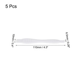 sourcing map 5pcs Universal Pry Spudger Tool, Phone Pry Opening Tool Plastic Crowbar for Cell Phone, PC, Laptop Tablet Screen Repairing, White