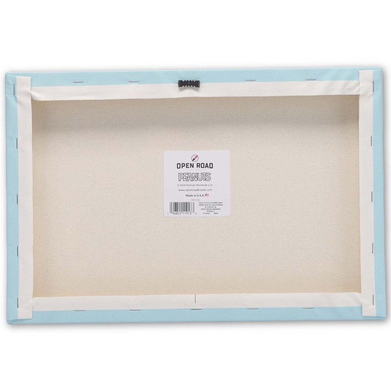Peanuts Snoopy and Surfboards in Car Gallery Wrapped Canvas Wall
