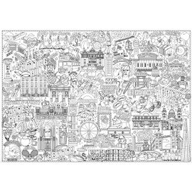 "LONDON BLOOM" x Linda Baritski (aka Season of Victory): GREAT POSTER TO COLORING