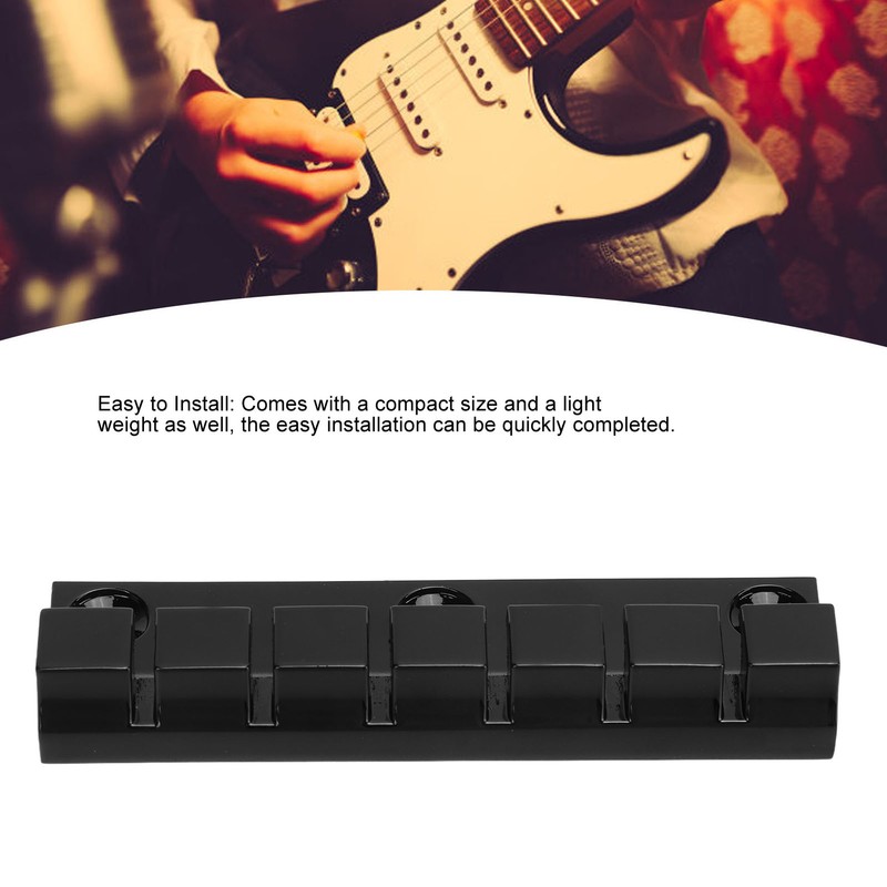 Guitar Bridge 6 String Metal Delicate Guitar Bridge Replacement for