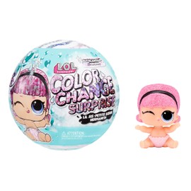 LOL Surprise Glitter Colour Change Lil Sis Set With 5 Surprises - Random Assortment - Including a Collectable Doll, Sparkly Fashions and Accessories - Suitable For Kids From 4 Years