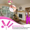 ThinkLearn Microfiber Dusters for Cleaning,14PCS Feather Dusters with Extension Pole,Bendable