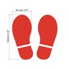 PATIKIL 6x2.5" Footprint Sticker, 8 Pairs PVC Shoes Floor Decal