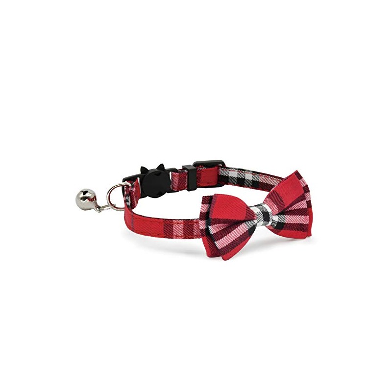 CHUKCHI 2 Pack/Set Cat Collar Breakaway with Cute Bow Tie