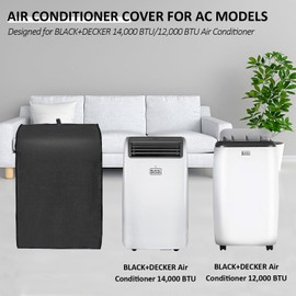 Air Conditioner Cover for Indoor, AC Dust-proof Waterproof Protective Cover 600D Heavy Duty Nylon Fabrics Case for BLACK+DECKER Air Conditioner 14,000 BTU/12,000 BTU Portable Air Conditioner