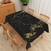 Black and Gold Marble Tablecloth Marble Print Table Cloth for