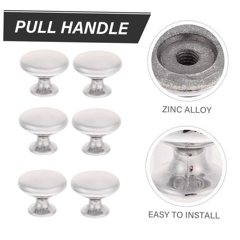 OSALADI Stylish 30pcs Brushed Metal Knobs Replacement Handles for Cabinet