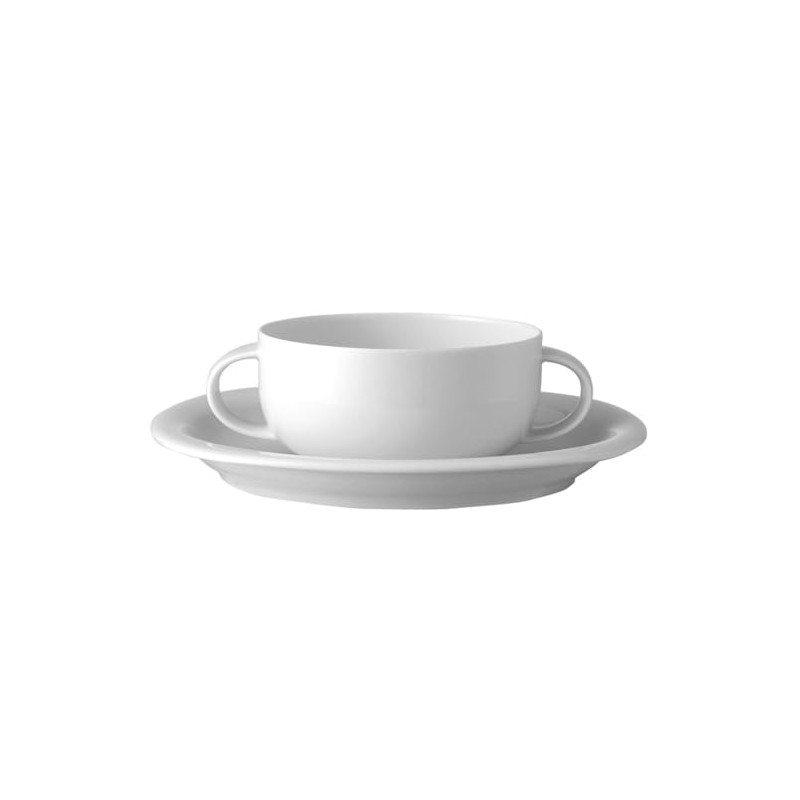 Rosenthal Suomi White Soup Cup 2-Piece