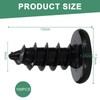 wilcractk Pack of 100 Black Screws M4 x 10 mm