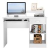 FRITHJILL Computer Desk with Keyboard Tray,Home Office Computer Desk Workstation