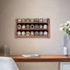 ASmileIndeep 3 Rows Solid Wood Military Challenge Coin Holder Display