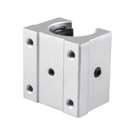 CNCMANS 1x SBR16UU 16 mm Aluminium Open Linear Bearing, Sliding Block with Ball Bearing, CNC Linear Foil Box (SBR16)